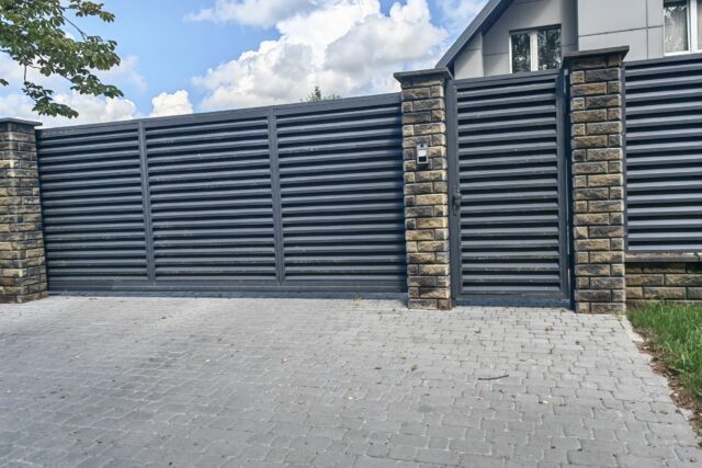 Automated Sliding Driveway Gates — ATLAS style — 10-30 ft Width Automated Sliding Driveway Gates — ATLAS style — 10-30 ft Width
