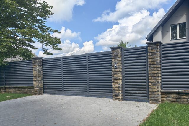 Automated Dual/Single Driveway Gates — ATLAS style — 10-36 ft Width Automated Dual/Single Driveway Gates — ATLAS style — 10-36 ft Width
