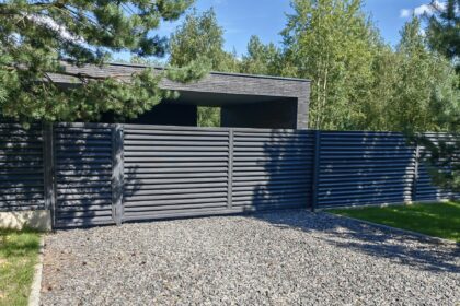 Automated Dual/Single Driveway Gates — ATLAS style — 10-36 ft Width