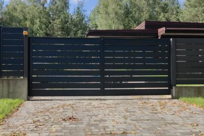 Automated Sliding Driveway Gates — TERRA style — 10-30 ft Width