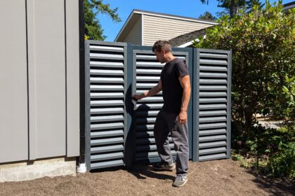 Automatic Swing Gate & Metal Fence in ATLAS Style. Automatic Swing Gate & Metal Fence in ATLAS Style.