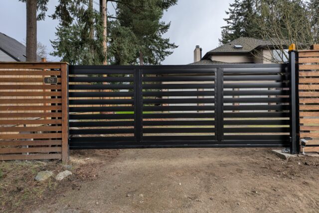 Automated Sliding Driveway Gates — TERRA style — 12-30 ft Width