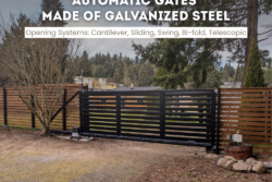 Automated Sliding Driveway Gates — TERRA style — 12-30 ft Width