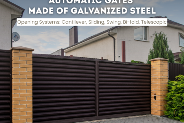 Automated Sliding Driveway Gates — ATLAS style — 12-30 ft Width
