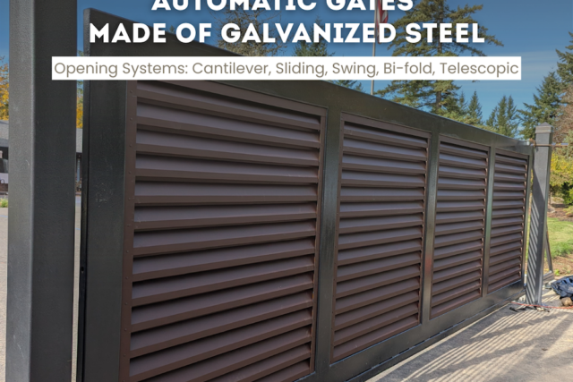 Automated Sliding Driveway Gates — ATLAS style — 12-30 ft Width