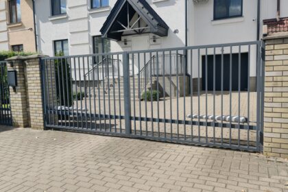 Automated Sliding Driveway Gates — IRON style — 12-30 ft Width