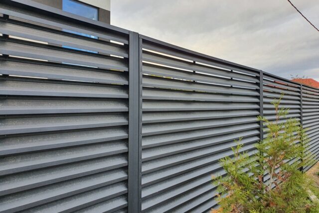 Louvered Metal Fence ATLAS Louvered Metal Fence ATLAS