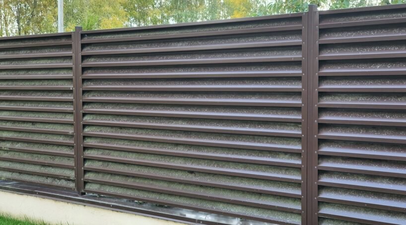 Louvered Metal Fence ATLAS Louvered Metal Fence ATLAS