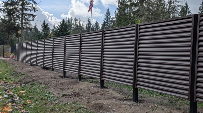 Louvered Metal Fence ATLAS Louvered Metal Fence ATLAS