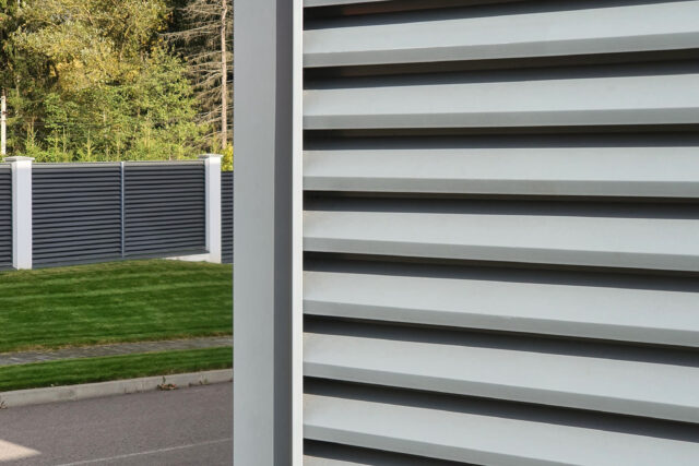 Louvered Metal Fence ATLAS Louvered Metal Fence ATLAS