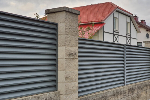 Louvered Metal Fence ATLAS Louvered Metal Fence ATLAS