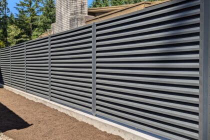 Automatic Swing Gate & Metal Fence in ATLAS Style. Automatic Swing Gate & Metal Fence in ATLAS Style.