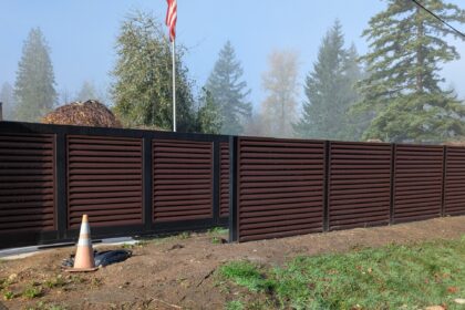 Cantilever Gate and Metal Fence Installation in Maple Valley, WA | ATLAS Style
