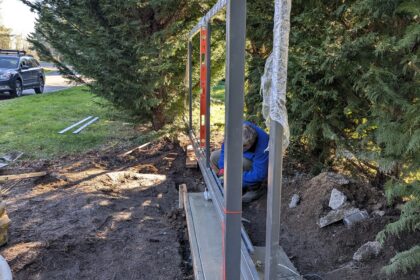 ATLAS Style Cantilever gate, Keypad, Gate Lighting. ATLAS Style Cantilever gate, Keypad, Gate Lighting.