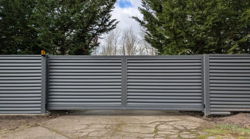 Cantilever gate installation in Redmond, WA ATLAS style