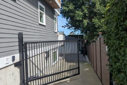 Automatic Single Swing Gate Installation in Seattle, WA | IRON Style