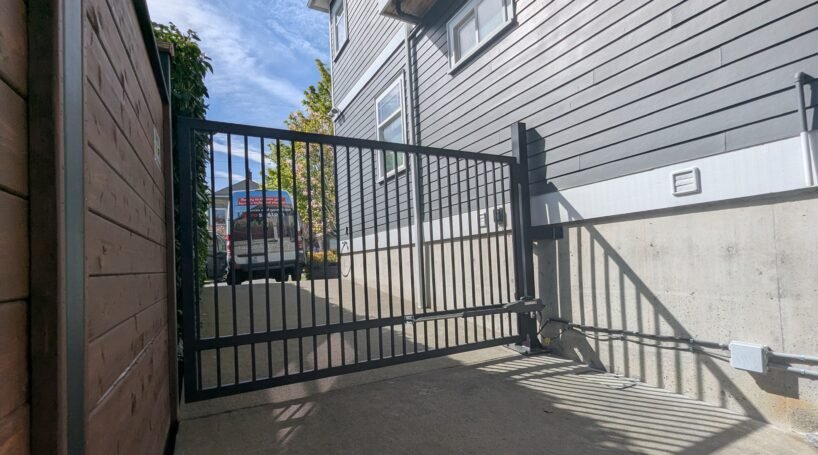 Automatic Swing Driveway Gates — IRON — 10-30 ft Width