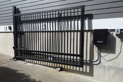 Automatic Single Swing Gate Installation in Seattle, WA | IRON Style