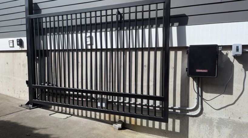 Automatic Sliding Driveway Gates – IRON – 12-30 ft Width