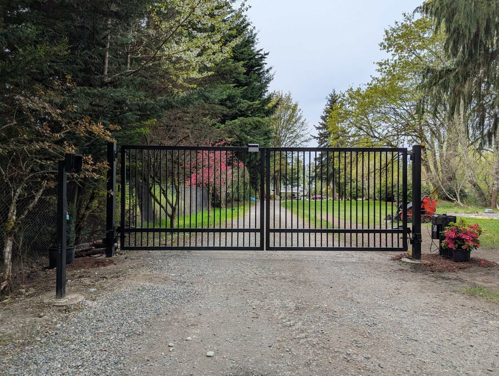 Dual Swing Gate Installation in Kent, WA | IRON Style
