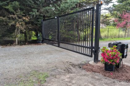 Dual Swing Gate Installation in Kent, WA | IRON Style