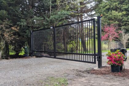 Dual Swing Gate Installation in Kent, WA | IRON Style